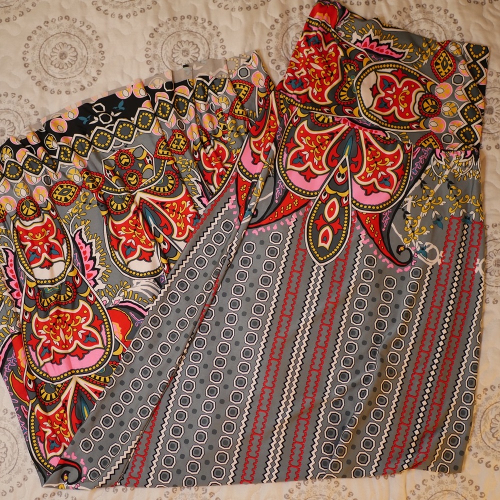 Patterned Maxi Skirt